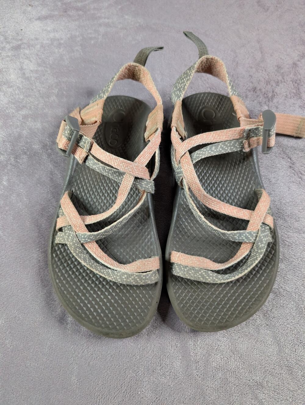 Youth Chaco Sandals Pink/Grey- Size 2